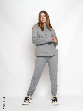 No Brand 7201-34 grey (деми) костюм спорт женские