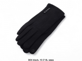 No Brand B04 black (зима) перчатки женские