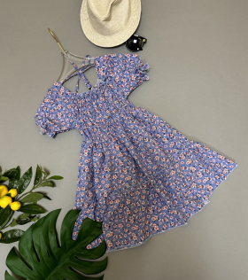 No Brand 559 l.blue (лето) платье детские
