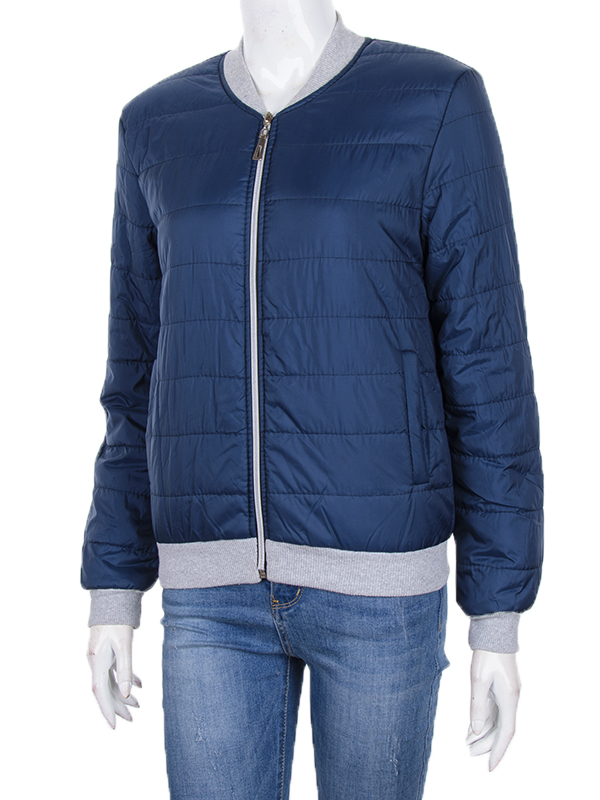 No Brand БО-2 смужка blue (03961) (деми) куртка женские