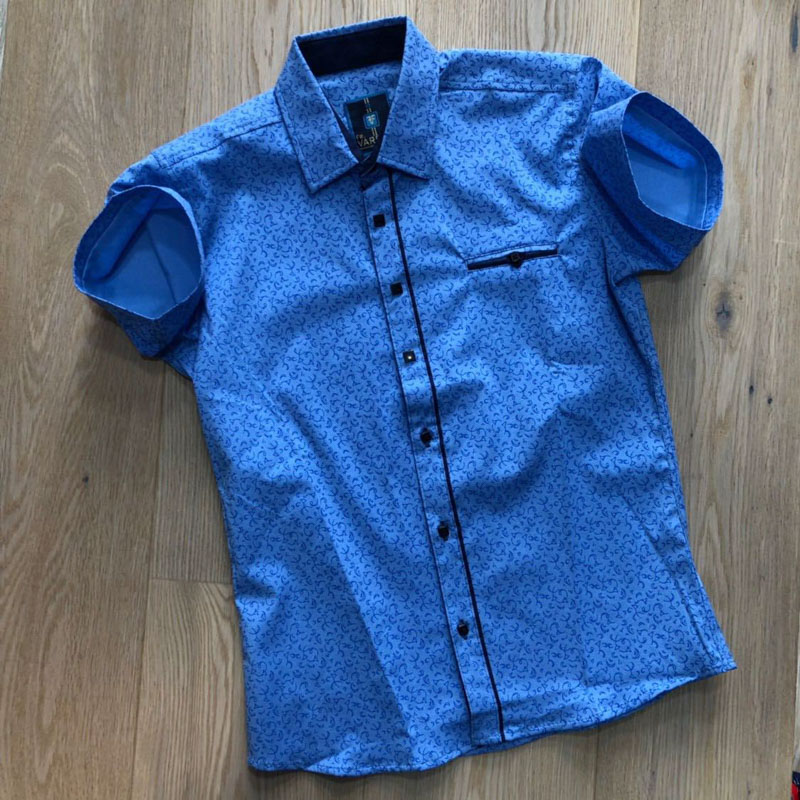 Varetti S1921 blue (лето) рубашка детские