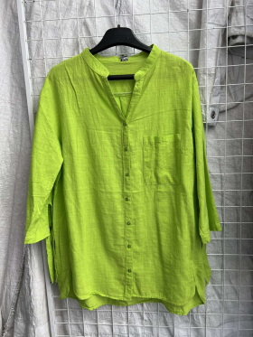 No Brand 2554 l.green (деми) рубашка женские