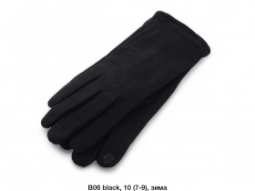 No Brand B06 black (зима) перчатки женские