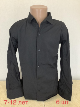 No Brand ND36 black (7-12) (деми) рубашка детские