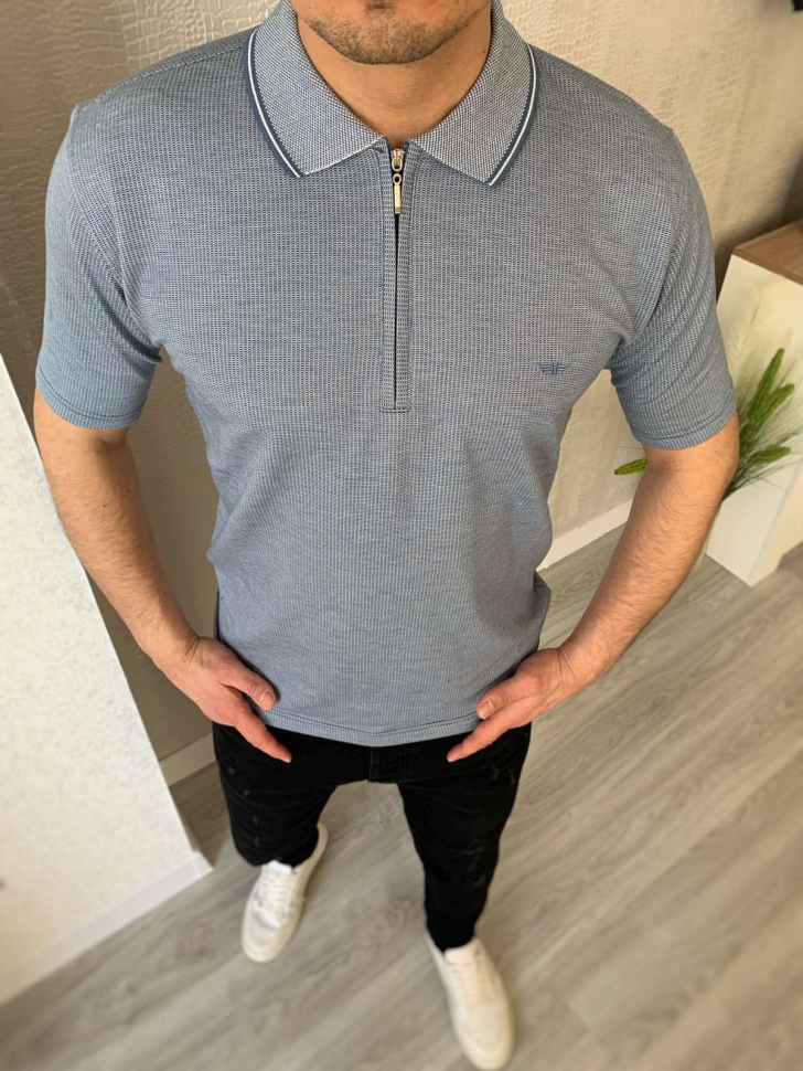 No Brand 5424 grey (лето) футболка мужские