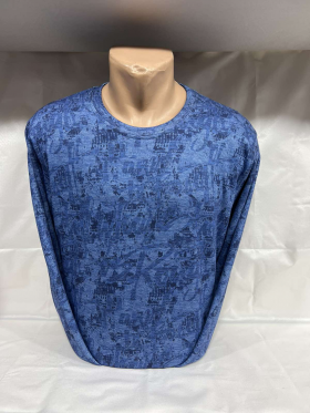 No Brand 4444 l.blue (деми) свитер мужские