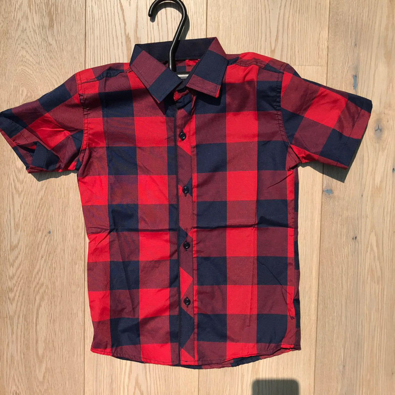 No Brand S1745 red (лето) рубашка детские