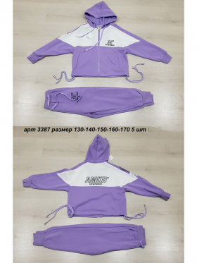 No Brand 3387 purple (деми) костюм спорт детские