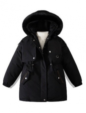 No Brand 077 black (зима) куртка детские