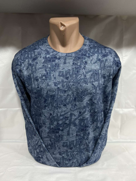 No Brand 4447 blue (деми) свитер мужские
