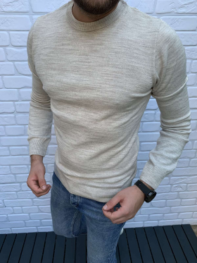 No Brand 33100 beige (деми) свитер мужские