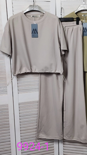 No Brand 9924-1 grey (лето) костюм женские