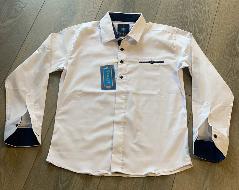 Varetti S1829 white (деми) рубашка детские