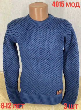 No Brand 4015 blue (8-12) (деми) свитер детские