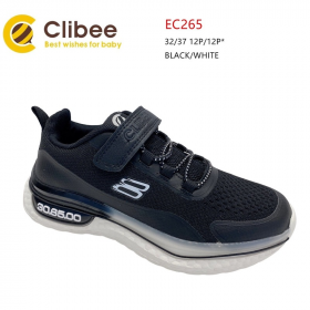 Clibee Apa-EC265 black-white (деми) кроссовки детские