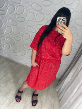 No Brand 06 MELISSA red (лето) платье женские