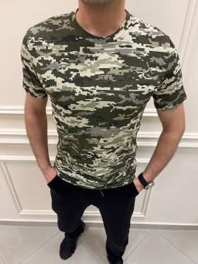 No Brand 5377 green (лето) футболка мужские