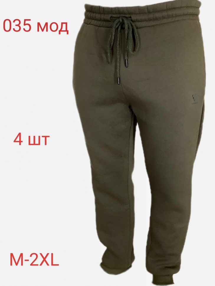 No Brand 035 khaki (зима) штаны спорт мужские