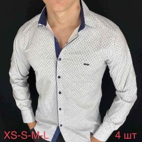 No Brand ND46 white (42-48) (деми) рубашка 