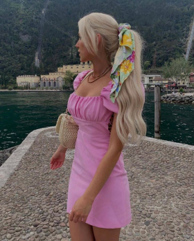 No Brand 099 pink (лето) платье женские
