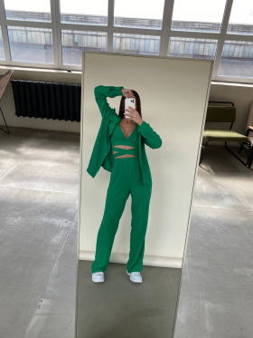 No Brand 226 green (лето) костюм женские