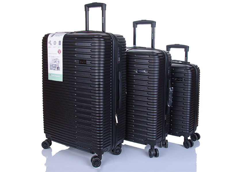 Horoso XL105-3 black (деми) набор чемоданов женские