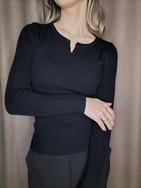No Brand 429-1 black (деми) свитер женские