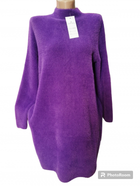 No Brand 26427 purple (деми) платье женские