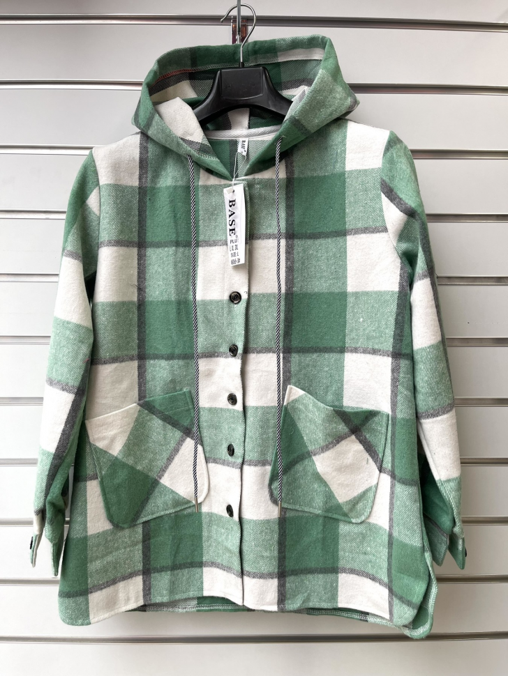 No Brand A8065-3 green (зима) рубашка женские