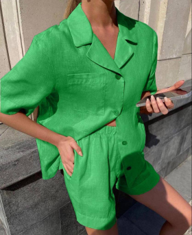 No Brand 416 green (лето) костюм женские
