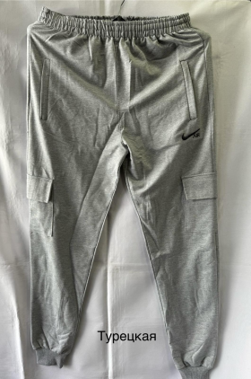 No Brand MH432 grey (деми) штаны спорт мужские