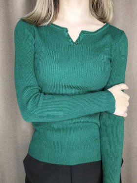 No Brand 429-1 green (деми) свитер женские