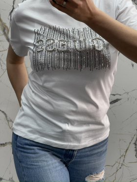 No Brand 4598 white (лето) футболка женские