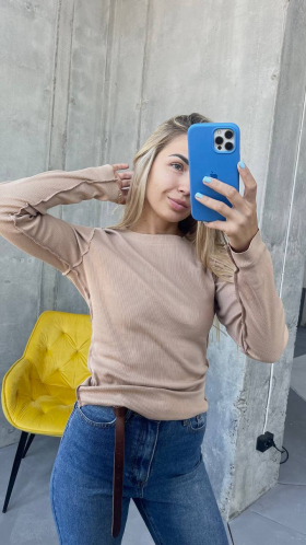 No Brand 0482-1 beige (деми) свитер женские