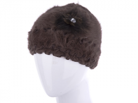 No Brand H791 brown (зима) шапка женские
