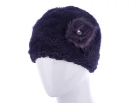 No Brand H792 d.purple (зима) шапка женские