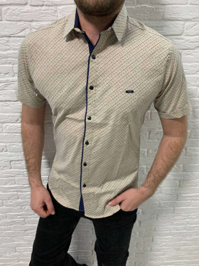 No Brand S1158 beige (лето) рубашка мужские