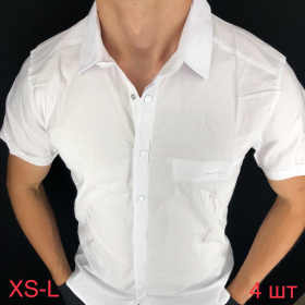 Гранд Мен Q0018 white (лето) рубашка 