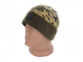 No Brand DD055-1 khaki  (зима) шапка мужские