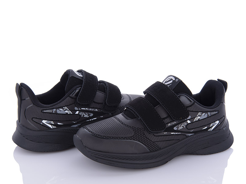 Clibee EC257-6 black-white (деми) кроссовки детские