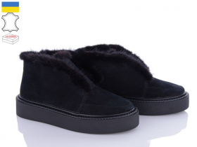 No Brand 492 чор.з(м) норка (зима) ботинки женские