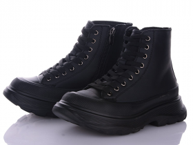 Violeta 166-31 black-black (деми) ботинки женские