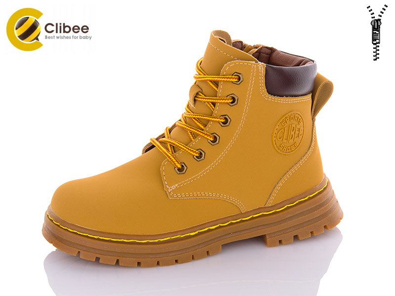 Clibee KC204 camel-brown (деми) ботинки детские