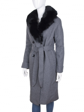 No Brand 775 grey (зима) пальто женские