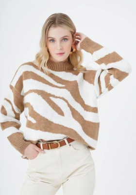 No Brand 1009 brown (зима) свитер женские