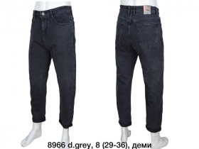 No Brand 8966 d.grey (деми) джинсы мужские