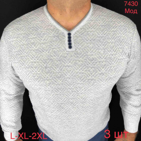 No Brand 7430-1 grey (деми) свитер мужские