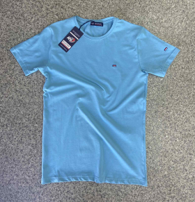 No Brand 845 l.blue (лето) футболка мужские