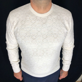 No Brand 1752 полубатал белый (зима) свитер мужские