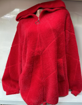 No Brand 26415 red (деми) куртка женские